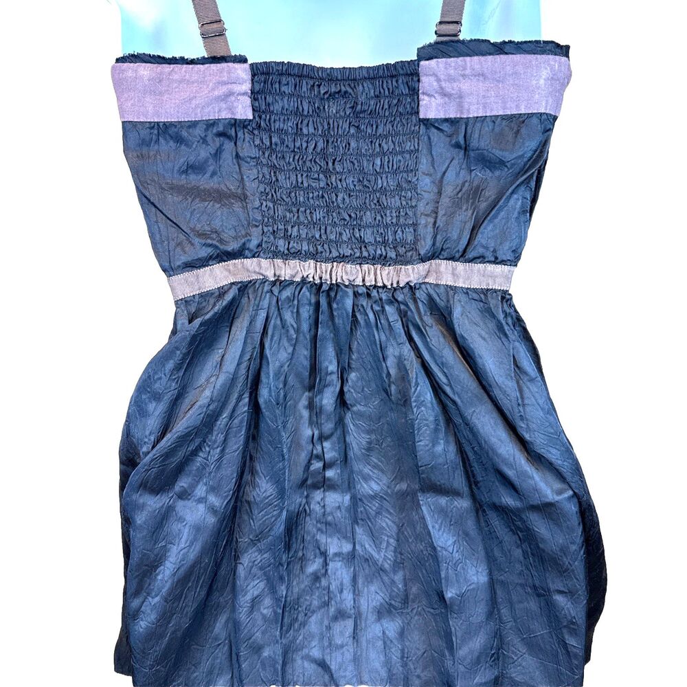 Free People MiniDress black Strapless 6 Corset Boho Festival Prom - Picture 13 of 16